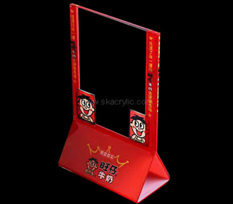 Wholesale custom plexiglass restaurant tabletop sign holder