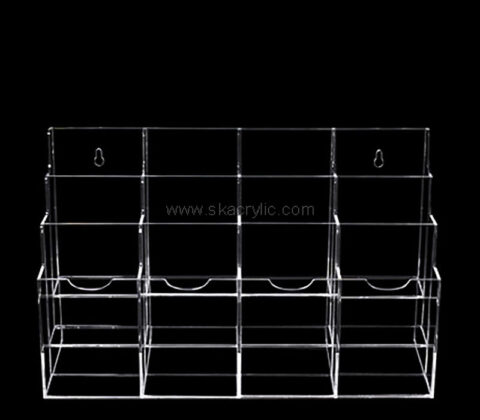 Wholesale custom acrylic wall multi pockets literature holder
