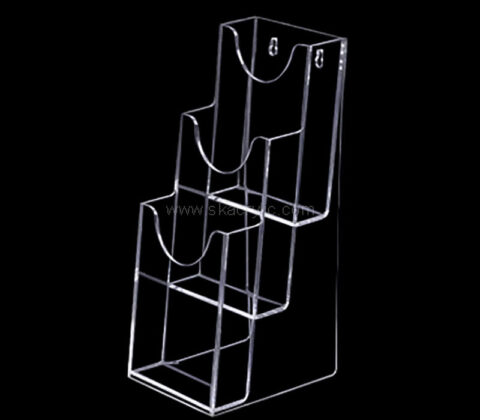 Wholesale custom acrylic wall 3-tier literature holder