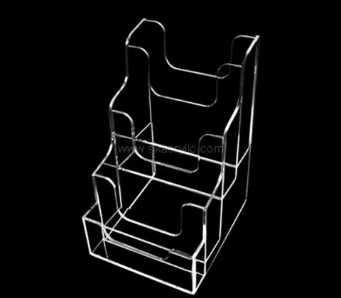 Wholesale custom acrylic 3-tier business card holder