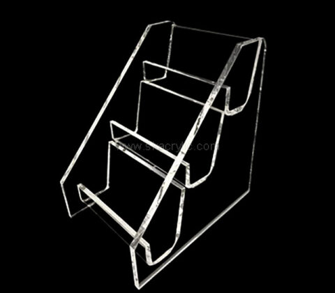 Wholesale custom acrylic 3-tier business card stand holder