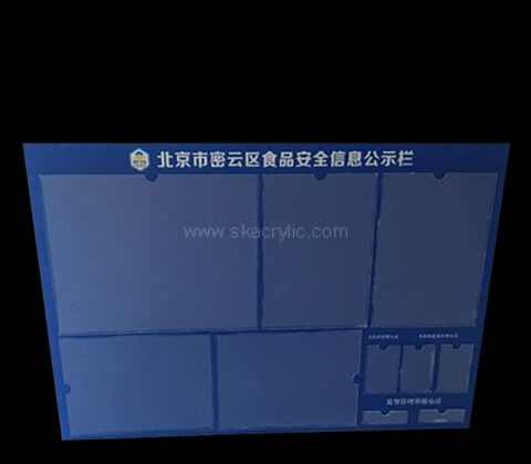 Wholesale custom acrylic wall information notice board