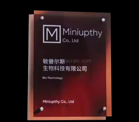 Wholesale custom acrylic wall company name sign