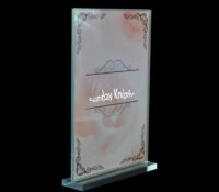 Wholesale custom perspex tabletop display sign holder SH-975 Wholesale custom perspex tabletop display sign holder