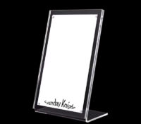 Wholesale custom plexiglass L shaped magnetic sign holder SH-981 Wholesale custom plexiglass L shaped magnetic sign holder