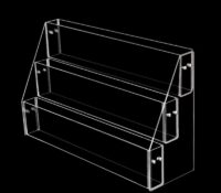 Wholesale custom acrylic 3 tiers book stand holder BH-2551 Wholesale custom acrylic 3 tiers book stand holder
