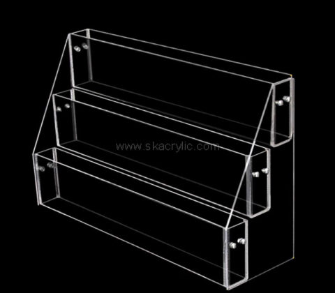 Wholesale custom acrylic 3 tiers book stand holder
