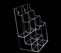 Custom acrylic wall 3 tiers flyer stand holder BH-2555 Custom acrylic wall 3 tiers flyer stand holder