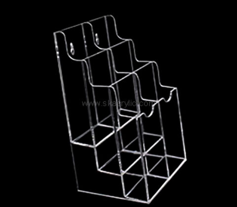 Custom acrylic wall 3 tiers flyer stand holder