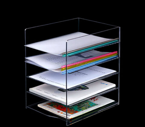Custom acrylic 5 tiers horizontal file holder