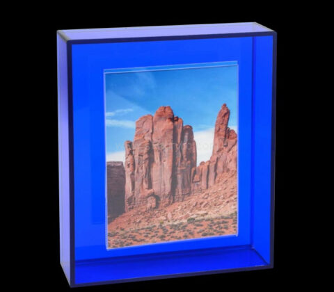 Custom acrylic wall floating 4 X 6 picture frame