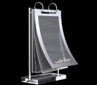 Wholesale custom lucite flip sign holder SH-990 Wholesale custom lucite flip sign holder