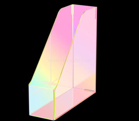 Custom plexiglass vertical magazine file holder