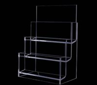 Custom acrylic 3 tiers pamphlet holders BH-2572 Custom acrylic 3 tiers pamphlet holders