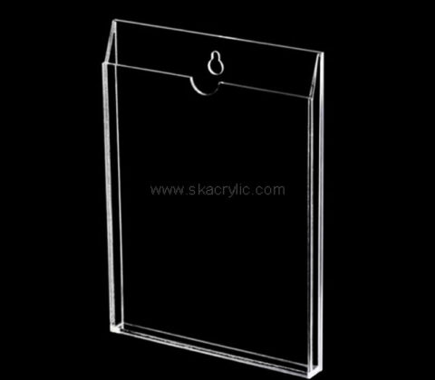 Custom acrylic wall hanging handbill holder