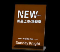 Custom acrylic retail new arrival sign SH-1012 Custom acrylic retail new arrival sign