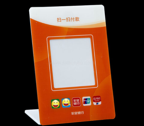 Custom acrylic retail QR code scanning sign