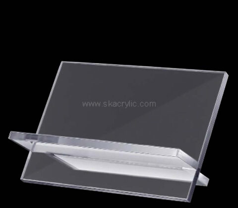 Custom acrylic business card holder for desk