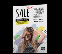 Custom acrylic wall clothing shop promotional sign BS-483 Custom acrylic wall clothing shop promotional sign