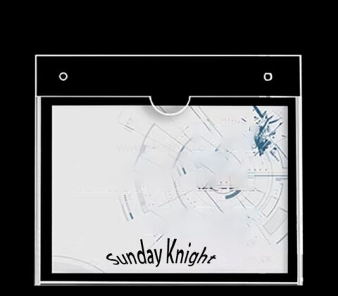 Custom acrylic office announcement document holder