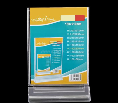 Custom acrylic restaurant menu holder