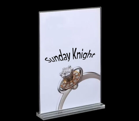 Custom acrylic retail display sign holder
