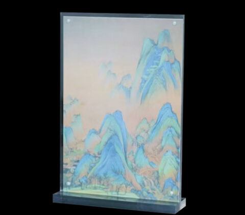Custom acrylic A5 drawing sign holder