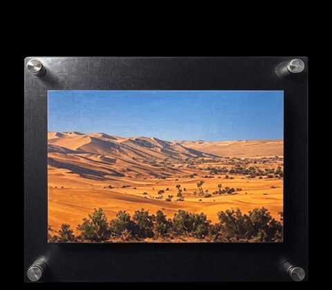 Custom acrylic wall mounted sign picture holder