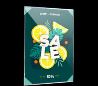 Custom acrylic wall mount promotions sign holder BS-500 Custom acrylic wall mount promotions sign holder