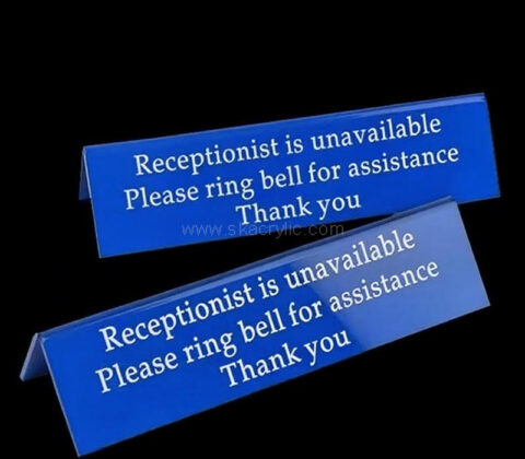 Custom acrylic patient communication signage