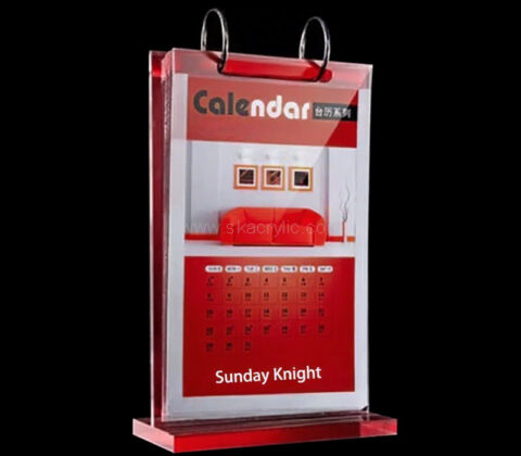 Custom acrylic T shape clendars holder