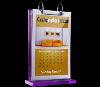 Custom acrylic desk clendars holder stand SH-1046 Custom acrylic desk clendars holder stand