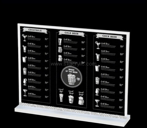 Custom acrylic cafes menu holder