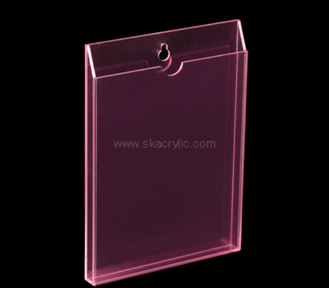 Custom acrylic wall documents holder