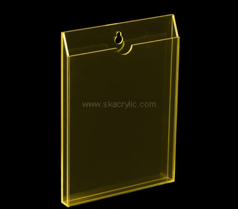 Custom acrylic hanging literature holder