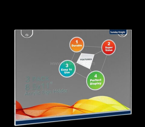 Custom acrylic wall hanging sign holder