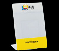 Custom acrylic countertop payment sign SH-1055 Custom acrylic countertop payment sign