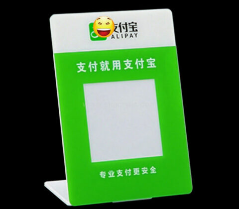 Custom acrylic retail stores payment sign