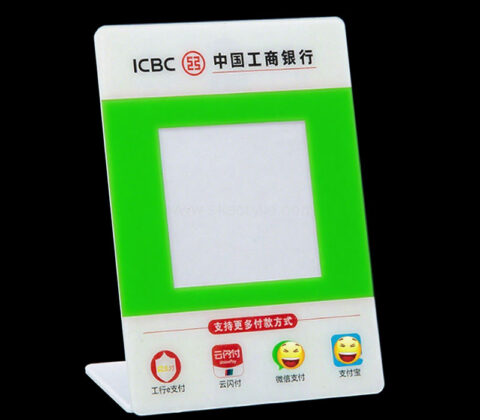 Custom acrylic service counters payment sign