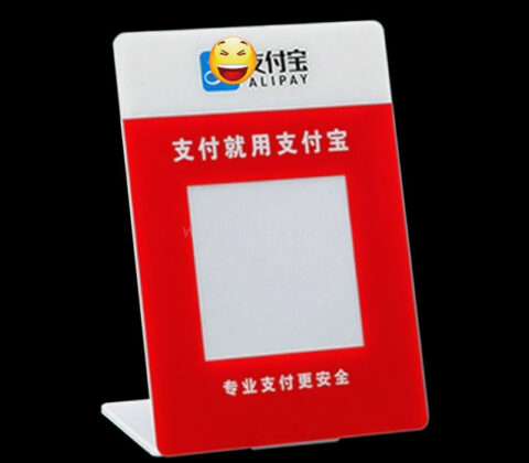 Custom acrylic lobbies payment sign