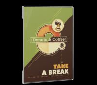 Custom acrylic wall restaurants sign holder BS-516 Custom acrylic wall restaurants sign holder