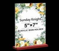 Custom acrylic double-sided 5 X 7 picture frame SH-1066 Custom acrylic double-sided 5 X 7 picture frame