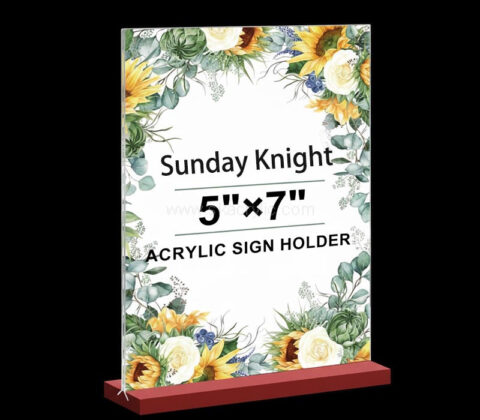 Custom acrylic double-sided 5 X 7 picture frame