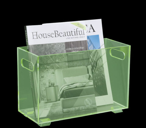 Custom acrylic magazine holder