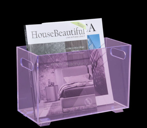 Custom acrylic book basket