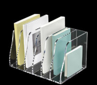 Custom acrylic desk book holder BH-2628 Custom acrylic desk book holder