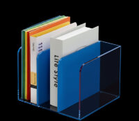Custom acrylic 3 dividers book holders BH-2631 Custom acrylic 3 dividers book holders