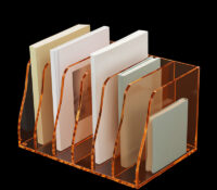 Custom acrylic 6 dividers file holders BH-2632 Custom acrylic 6 dividers file holders