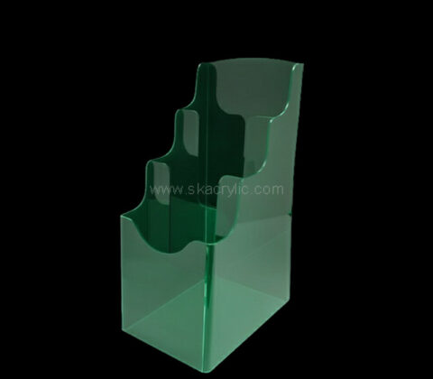 Custom acrylic 3 tiers pamphlets holders
