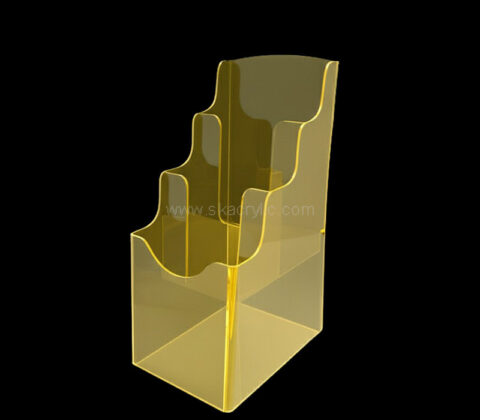 Custom acrylic 3 tiers flyers holders